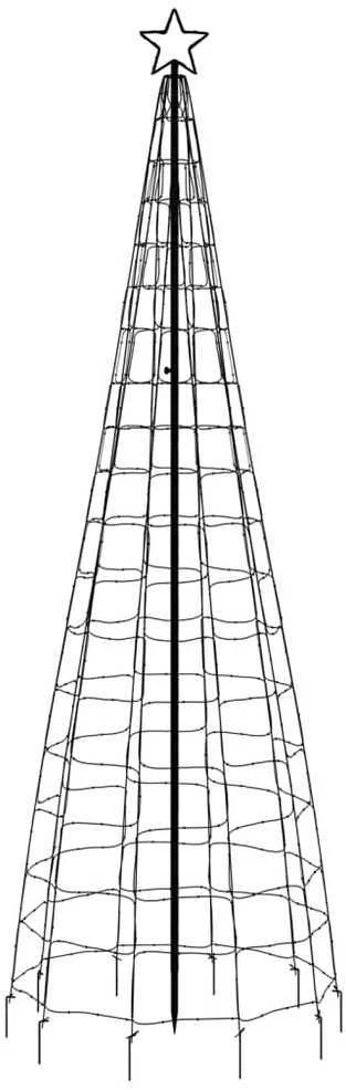 Šviečianti Kalėdų eglutė, 300cm, 570 šiltų LED, kūgio formos