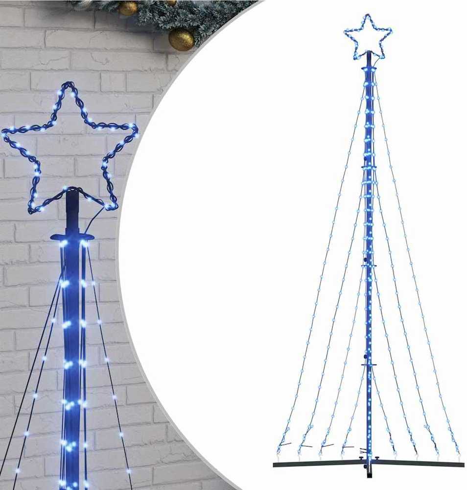 LED Kalėdų eglutė 447 LED Mėlyna 250 cm