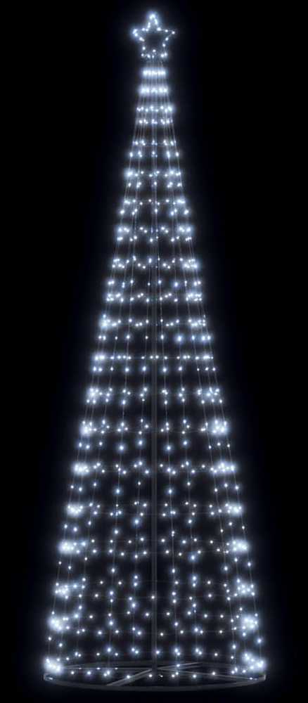 LED Kalėdų eglutė 550 LED Šaltai Balta 300 cm