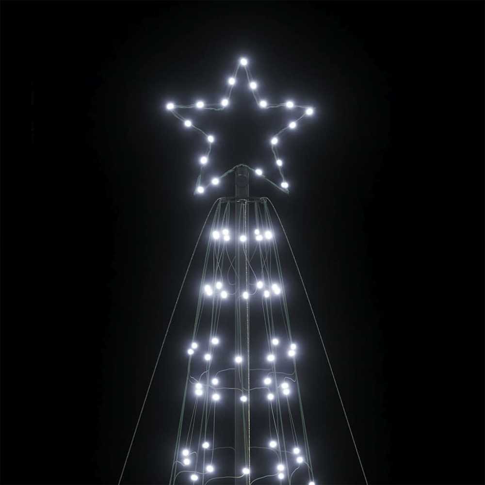 LED Kalėdų eglutė su smaigaliais 1534 LED Šaltai Balta 500 cm