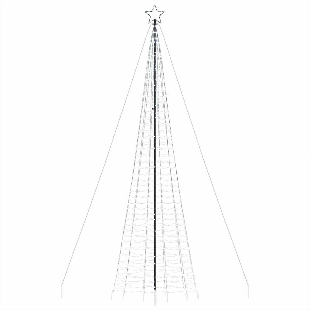 LED Kalėdų eglutė su smaigaliais 1534 LED Šaltai Balta 500 cm