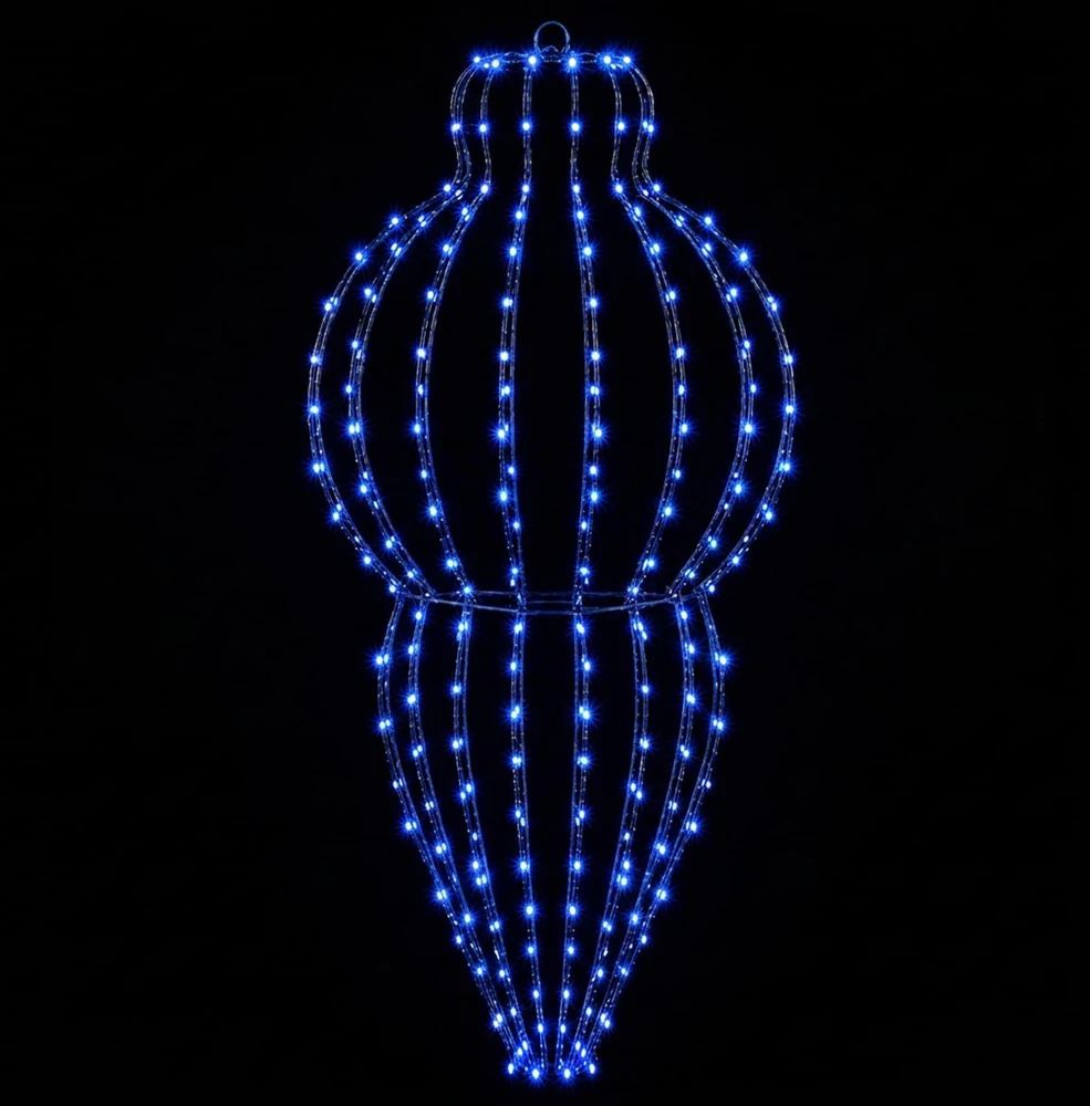Šviečiantis kalėdinis dekoras 320 LED Mėlyna