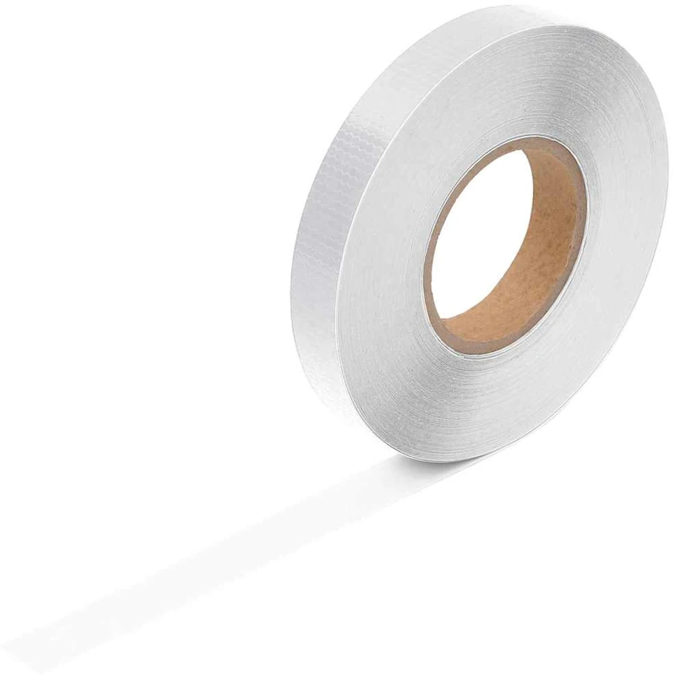 Šviesą atspindinti lipni juosta, balta, 2,5cmx50m, PVC