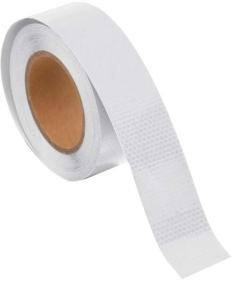 Šviesą atspindinti lipni juosta, balta, 5cmx20m, PVC