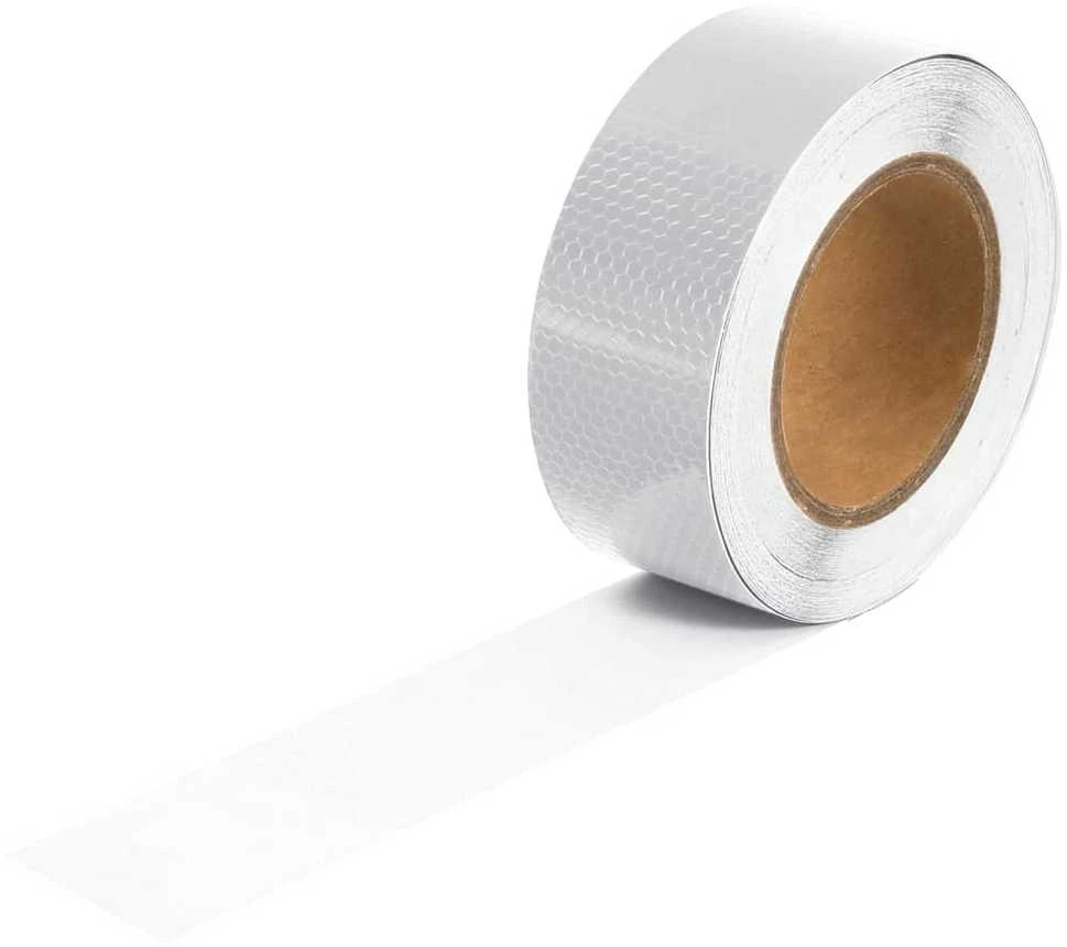 Šviesą atspindinti lipni juosta, balta, 5cmx20m, PVC