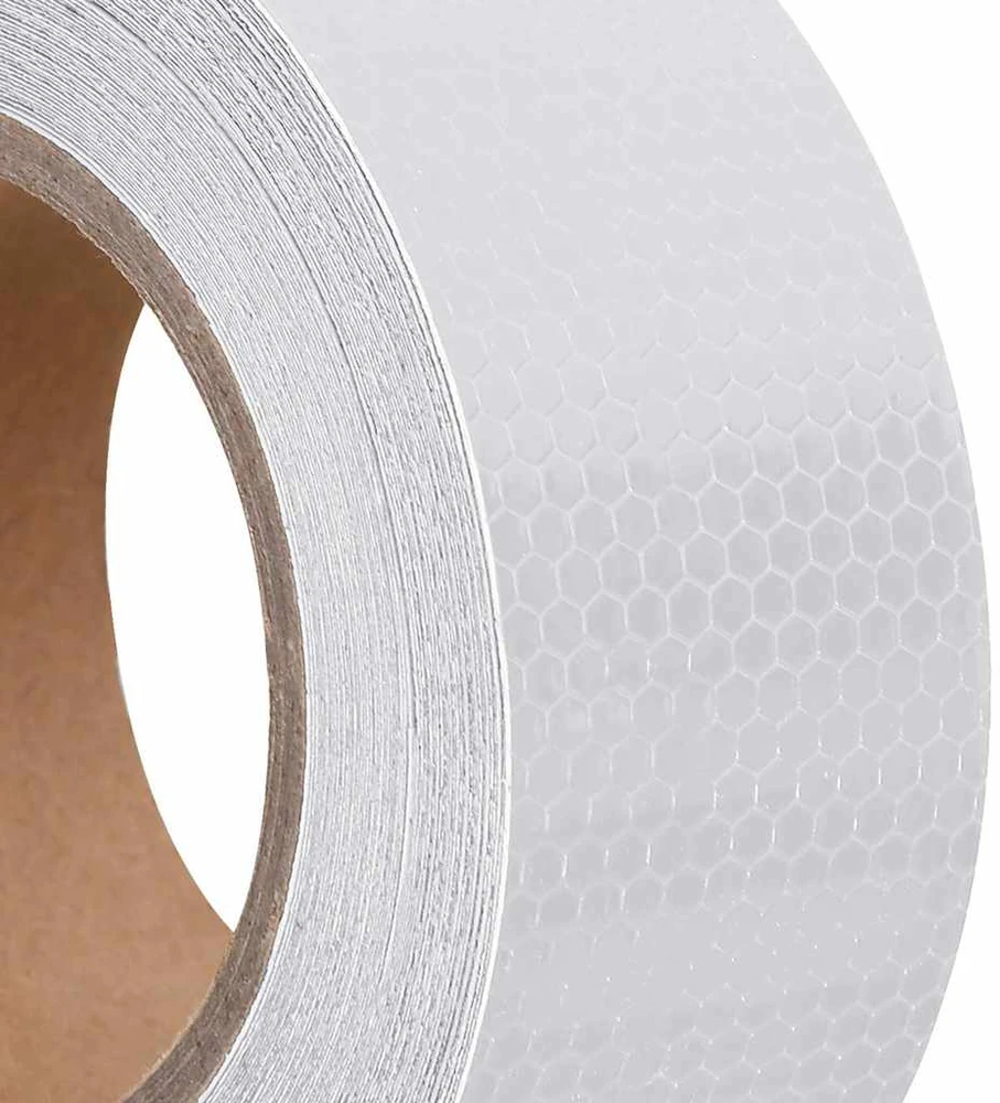 Šviesą atspindinti lipni juosta, balta, 5cmx20m, PVC