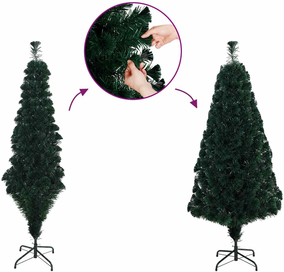 Šviesolaidinė kalėdinė eglutė 150 cm 24 LED Šilta balta PVC