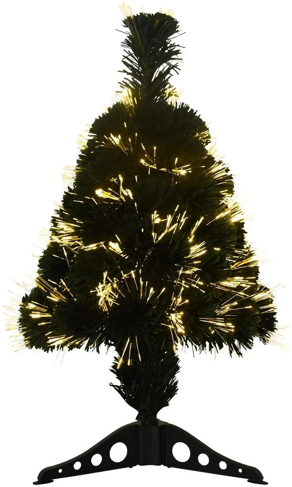 Šviesolaidinė kalėdinė eglutė 64 cm 12 LED Šilta balta PVC