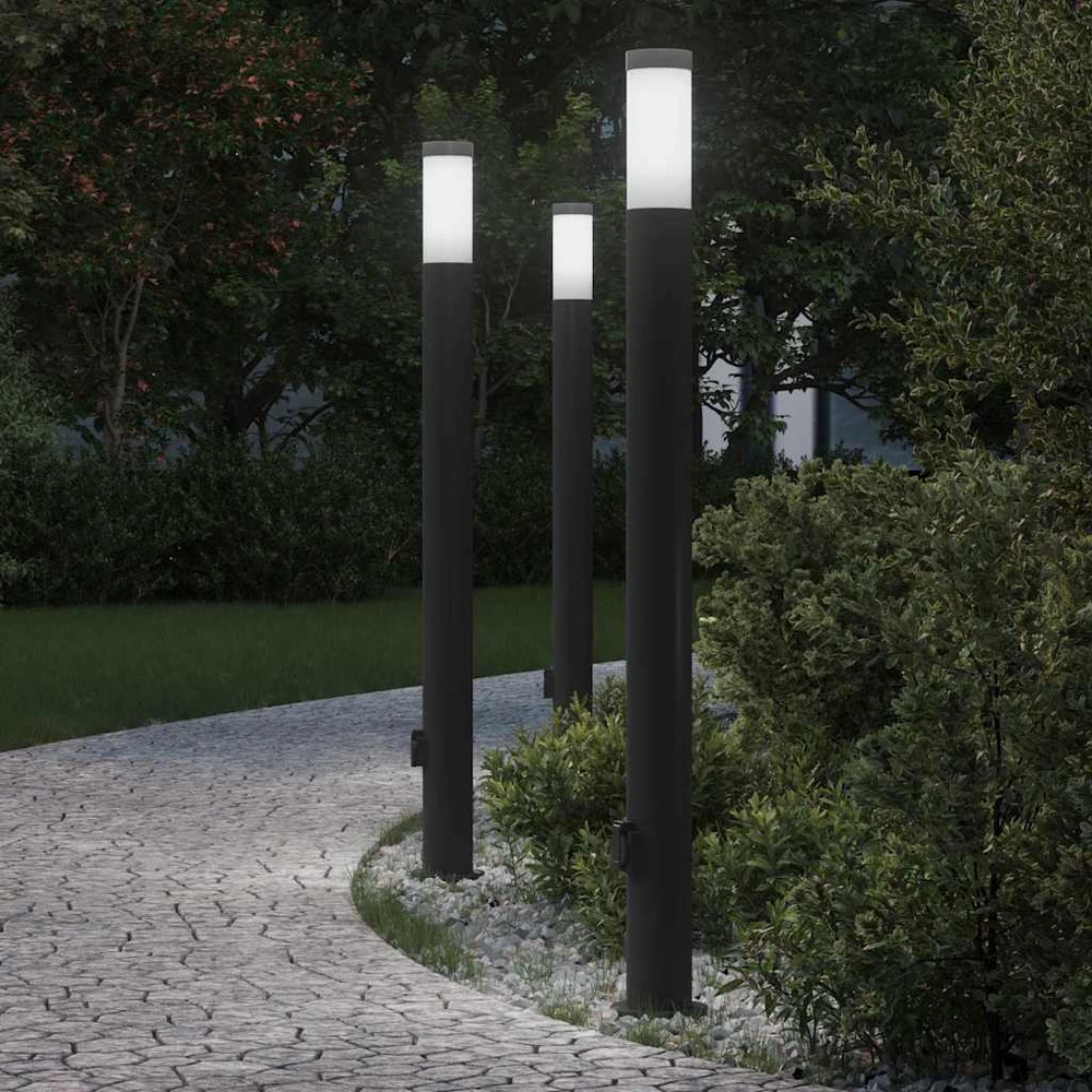 Pakabinamas šviestuvas Šviestuvai su išleidimo anga, 3 vnt., 110 cm, nerūdijantis plienas, IP44