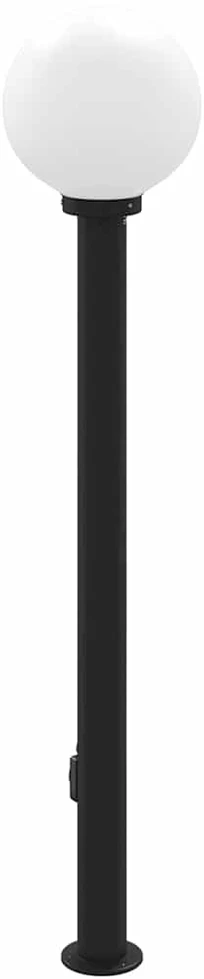Pakabinamas šviestuvas Šviestuvas su stulpeliu ir lizdu, 120 cm, juodas, IP44