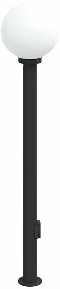 Pakabinamas šviestuvas Šviestuvas su stulpeliu ir lizdu, 120 cm, juodas, IP44
