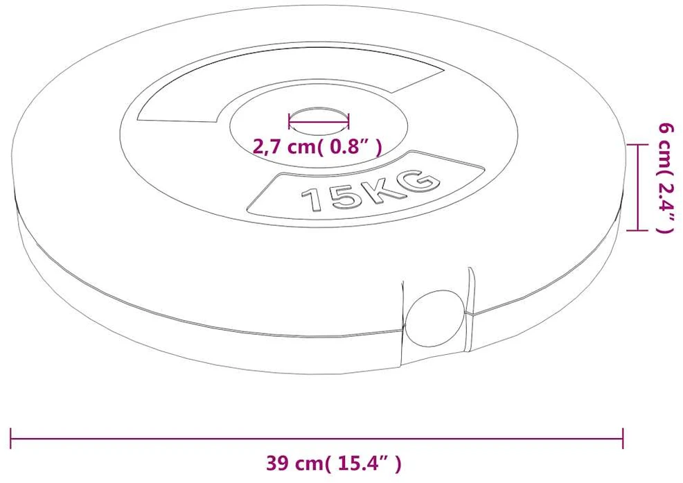 Svoriai, 2vnt., cementas, 30kg