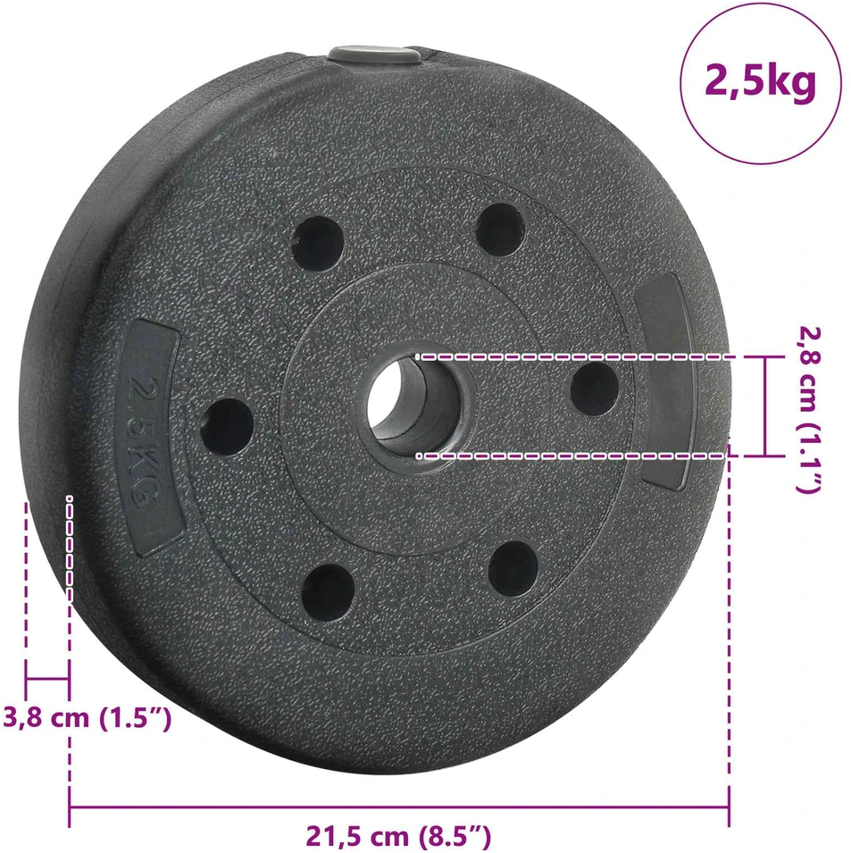 Svoriai 4 vnt. 10 kg Juoda Cementas ir geležies smėlis