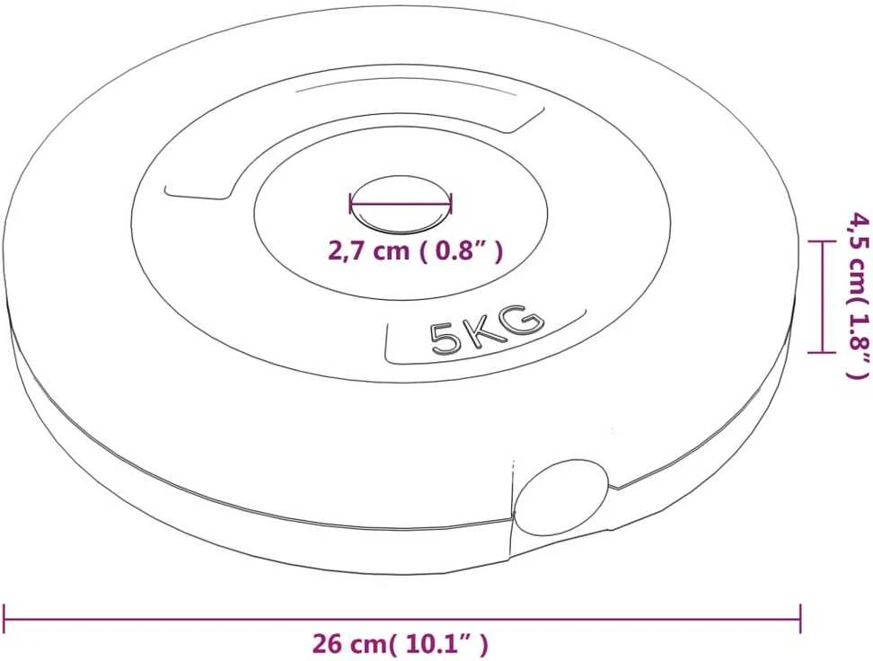 Svoriai, 4vnt., cementas, 30kg