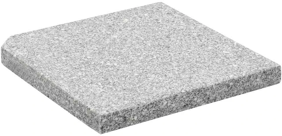 Svoriai skėčiui, 4vnt., pilki, granitas, 100 kg, kvad. formos