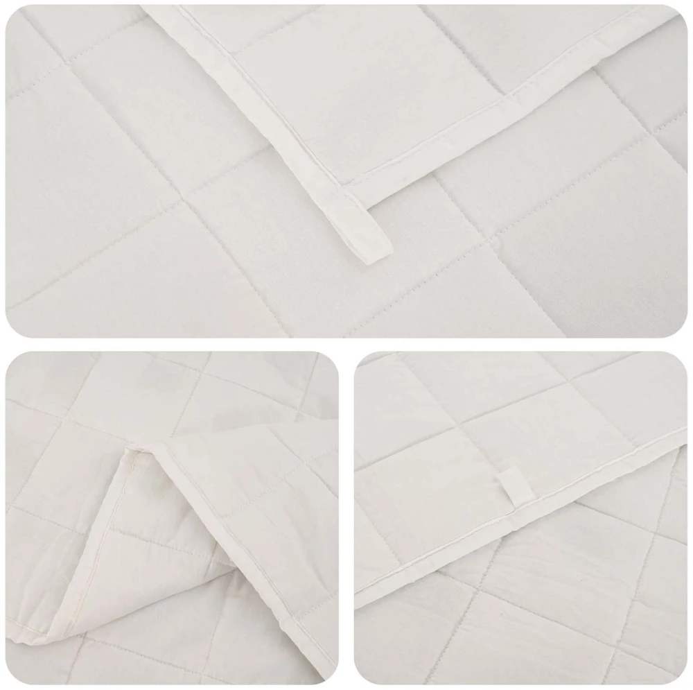 Svorio antklodė Balta 120 x 180 cm 9kg 100% Medvilnė 205T