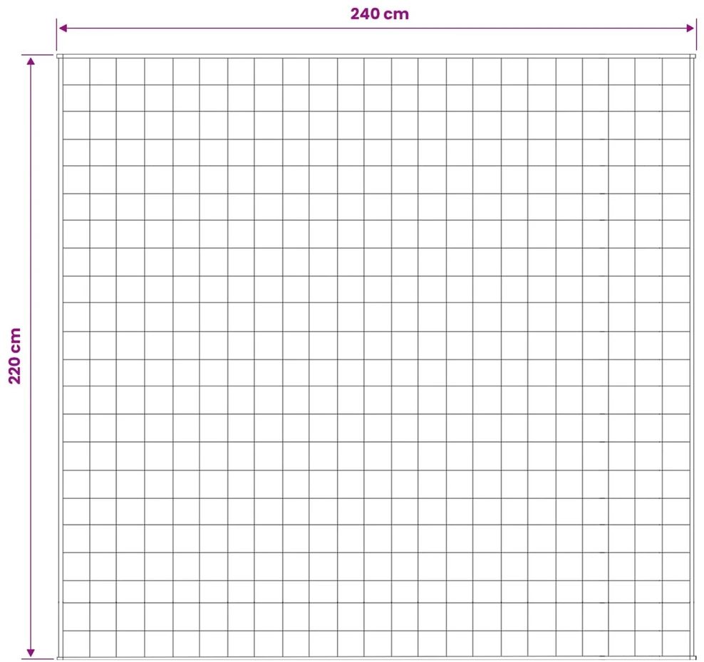 Svorio antklodė Balta 220 x 240 cm 15 kg 100% Medvilnė 205T