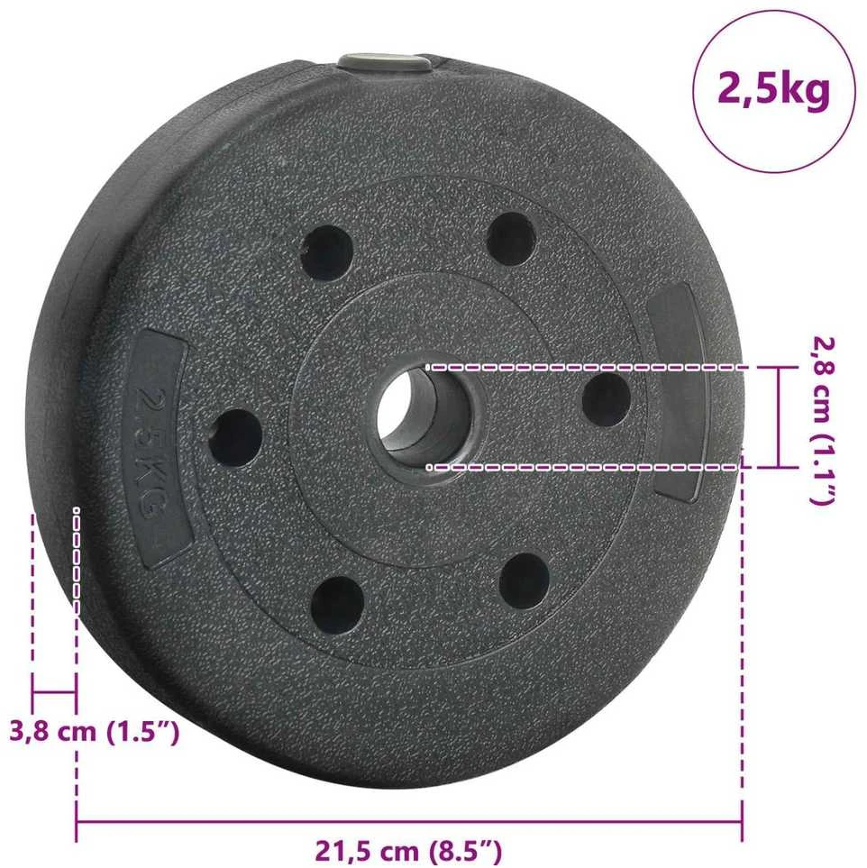 Svoriai 4 vnt. 10 kg Juoda Cementas ir geležies smėlis