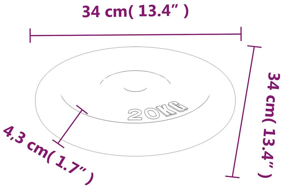 Svoris, 20kg, ketus