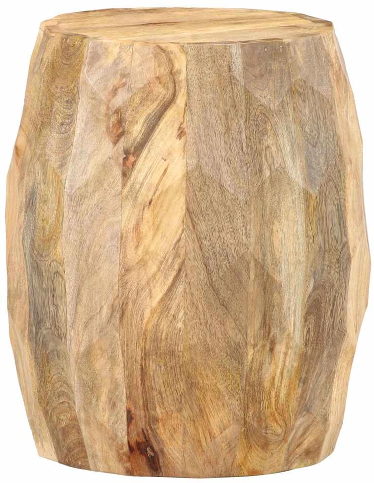 Taburetė, mango medienos masyvas, būgno formos