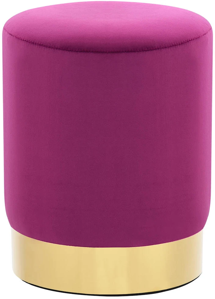 Taburetė, violetinės ir auksinės spalvos, aksomas