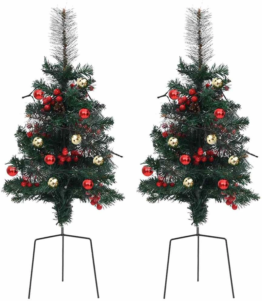 Tako dekoracijos-dirbtinės Kalėdų eglutės, 2vnt., 76cm, PVC