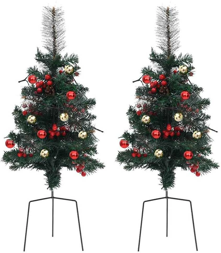 Tako dekoracijos-dirbtinės Kalėdų eglutės, 2vnt., 76cm, PVC