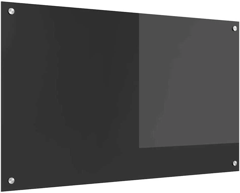 Virtuvės atbraila Tamsiai pilka 100 x 60 cm grūdintas stiklas