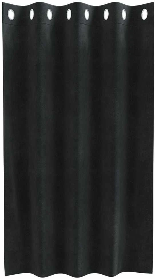 Užtemdymo užuolaidos 2 vnt. Juoda 140 x 140 cm Aksomas