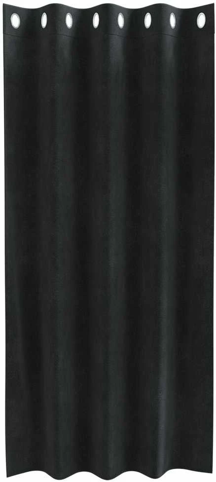 Užtemdymo užuolaidos 2 vnt. Juoda 140 x 175 cm Aksomas
