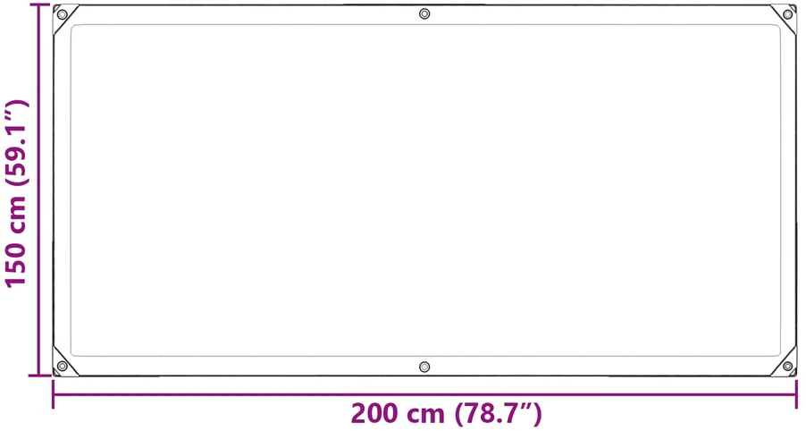 Tarpas 140 gsm Skaidrus 2 x 1,5 m PE