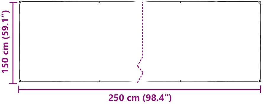 Tarpas 140 gsm Skaidrus 2,5 x 1,5 m PE