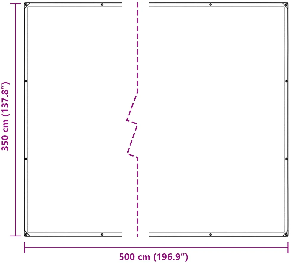 Tarpas 140 gsm Skaidrus 5 × 3,5 m PE