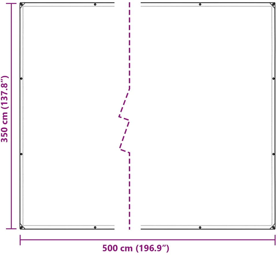 Tarpas 350 gsm Skaidrus 3,5 x 5 m PVC