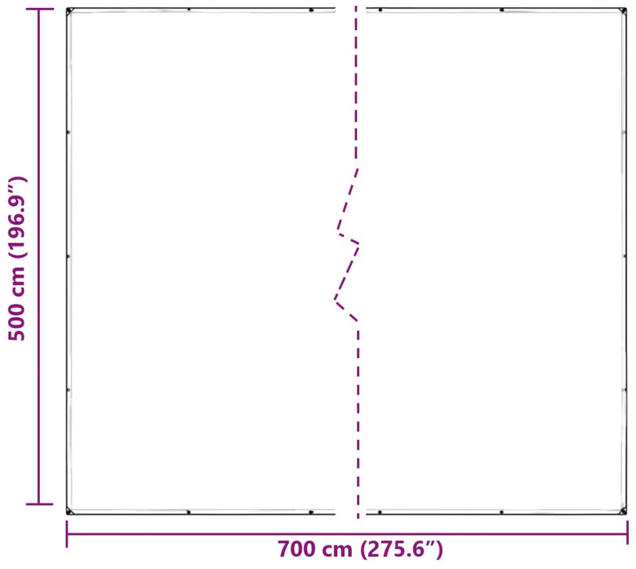 Tarpas 350 gsm Skaidrus 7 x 5 m PVC