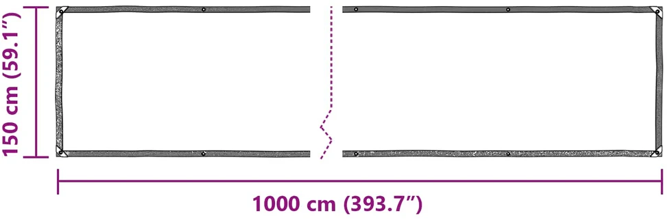 Tarpas Skaidrus 10 x 1,5 m PE