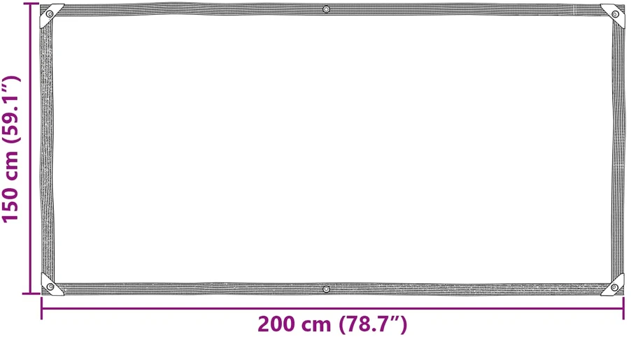 Tarpas Skaidrus 2 x 1,5 m PE