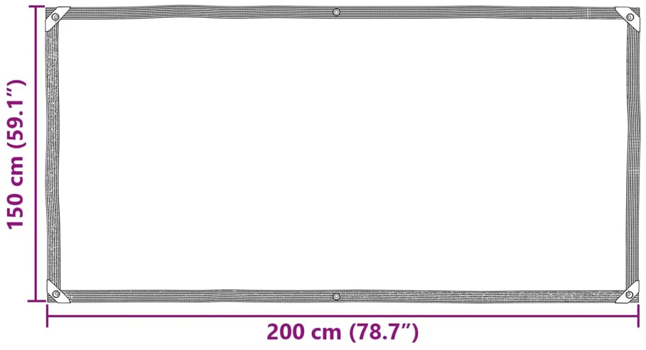 Tarpas Skaidrus 2 x 1,5 m PE