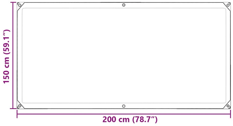 Tarpas 140 gsm Skaidrus 2 x 1,5 m PE