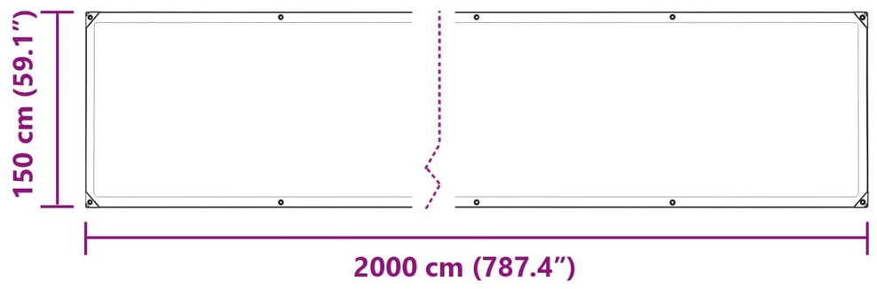 Tarpas 140 gsm Skaidrus 20 x 1,5 m PE