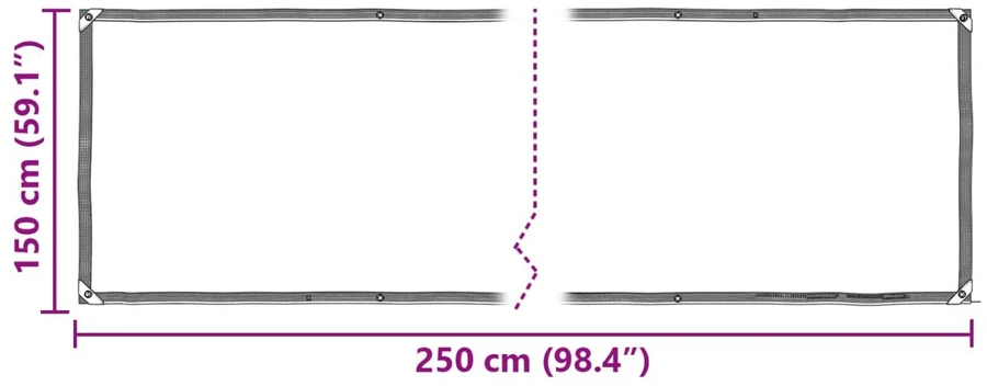 Tarpas Skaidrus 2,5 x 1,5 m PE