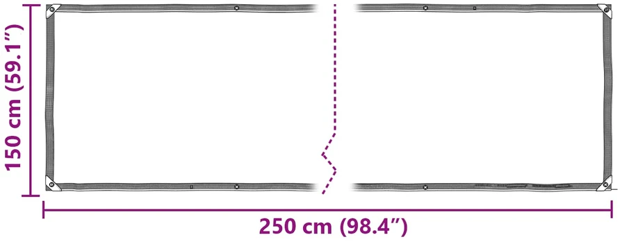 Tarpas Skaidrus 2,5 x 1,5 m PE