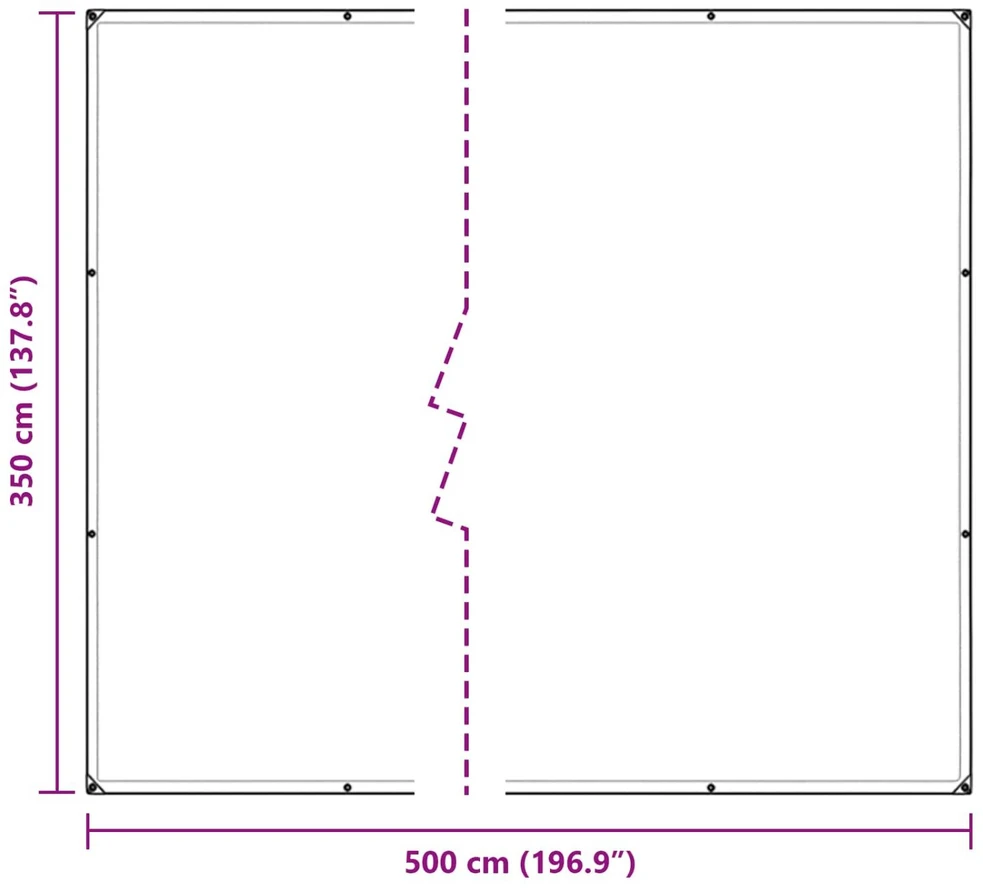 Tarpas 140 gsm Skaidrus 5 × 3,5 m PE