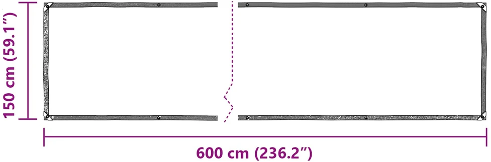 Tarpas Skaidrus 6 x 1,5 m PE