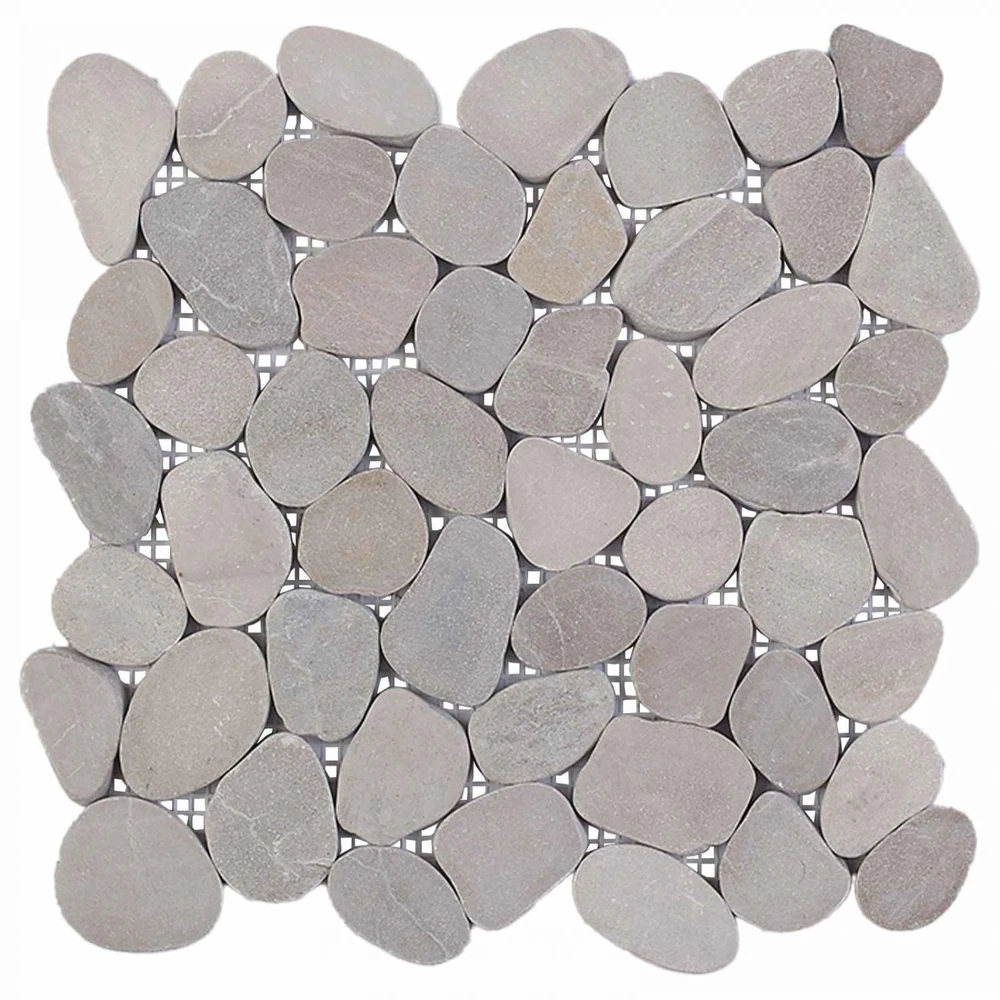 Akmeninės plytelės Taupe 30 x 30 cm Upės akmuo
