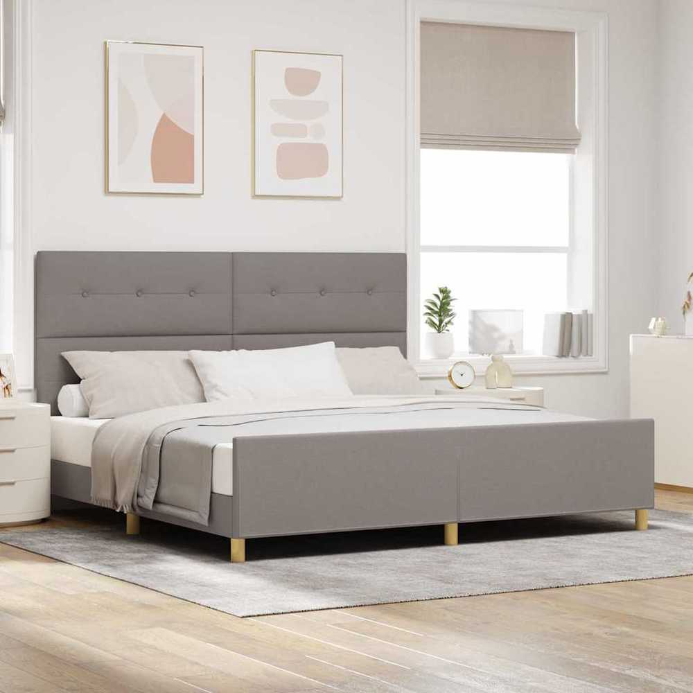 Lovos rėmas su galvūgalio Tortora 200 x 200 cm audinys