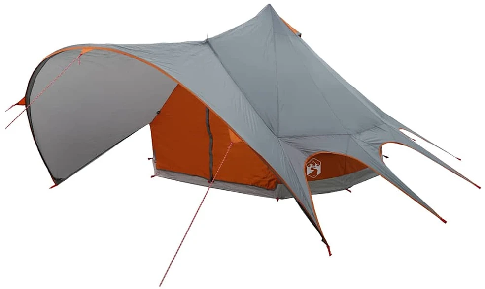 Teepee palapinė 3 asmenims 3 asmeniui Pilka ir oranžinė