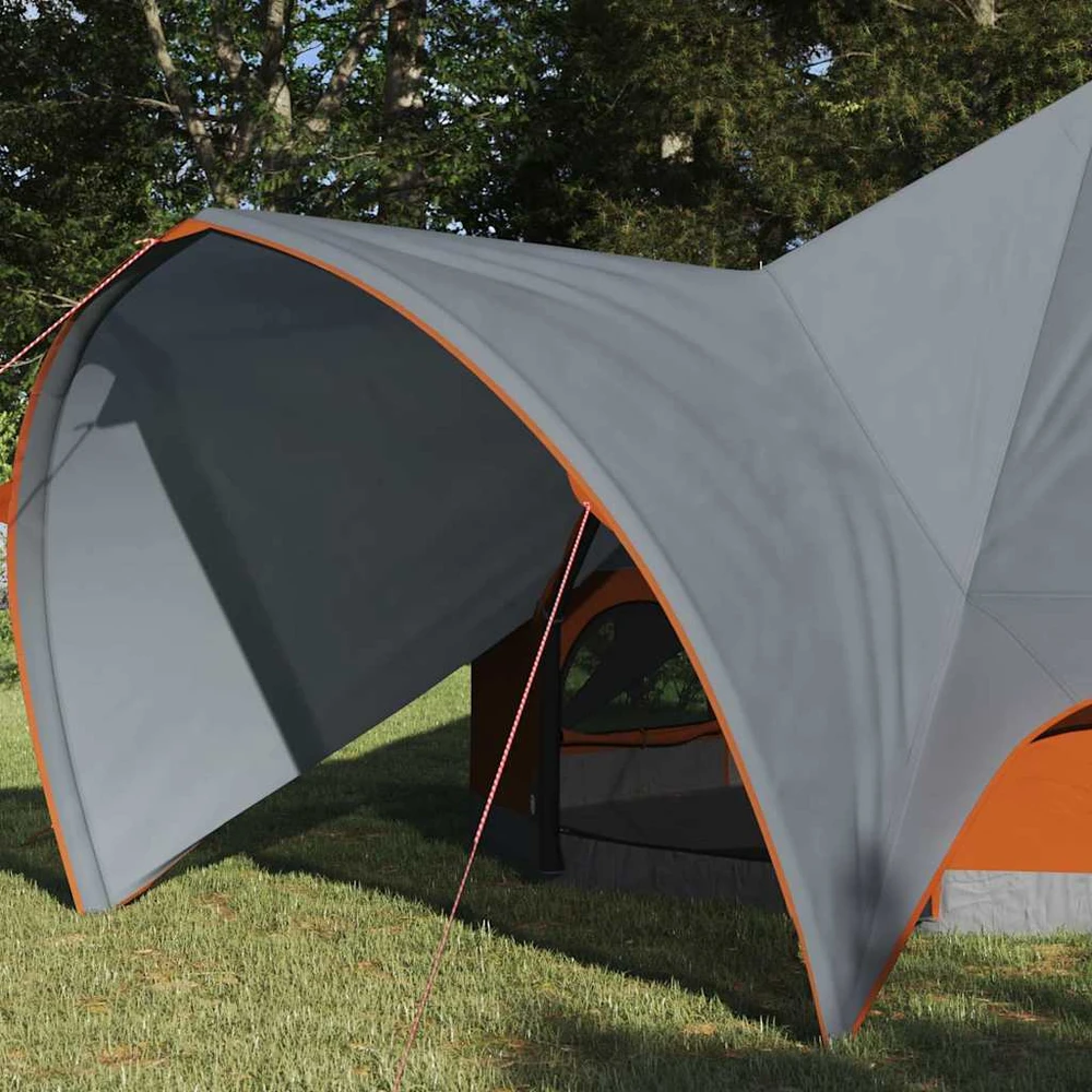 Teepee palapinė 3 asmenims 3 asmeniui Pilka ir oranžinė