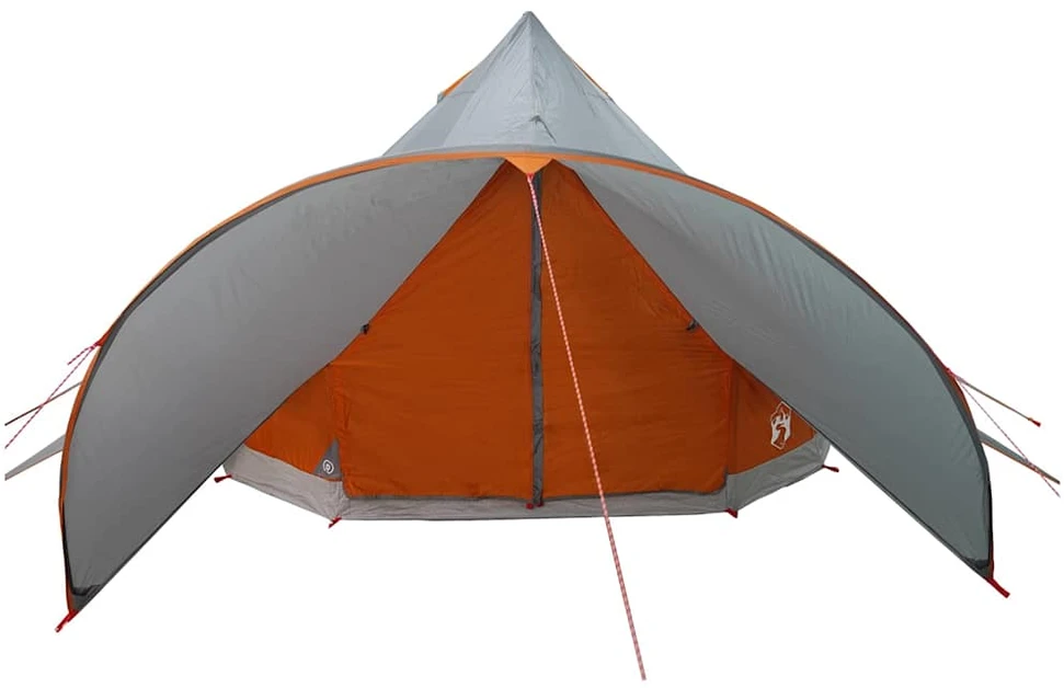 Teepee palapinė 3 asmenims 3 asmeniui Pilka ir oranžinė