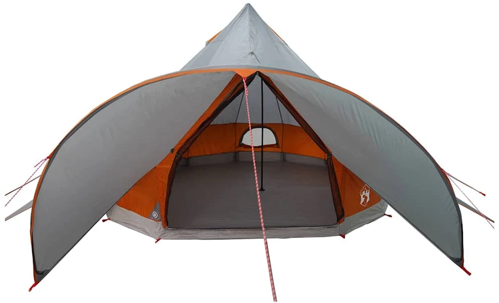 Teepee palapinė 3 asmenims 3 asmeniui Pilka ir oranžinė